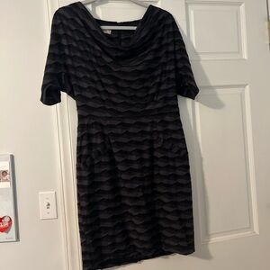 Cross the shoulder cocktail dress